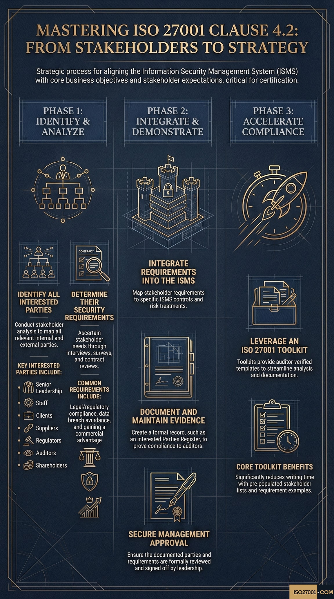ISO 27001 Clause 4.2 Understanding The Needs And Expectations of Interested Parties Infographic