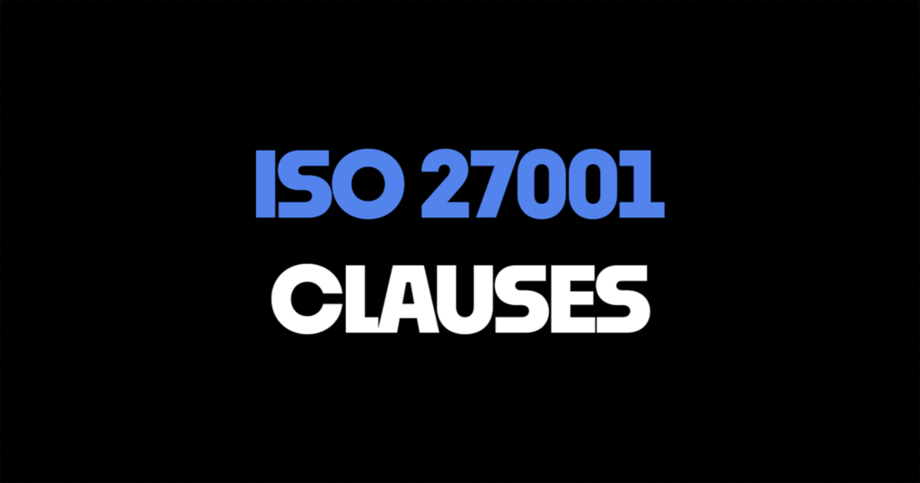 ISO27001 Clauses