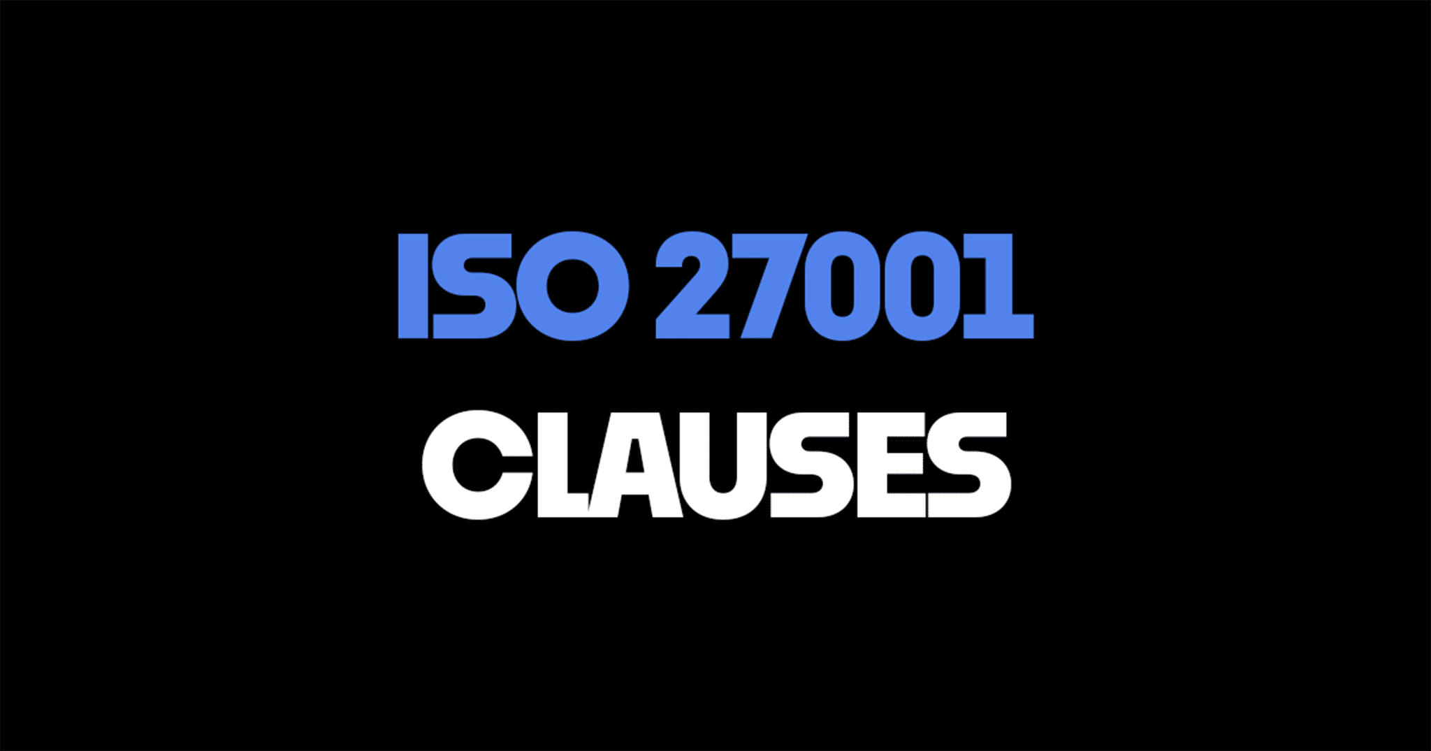 ISO27001 Clauses