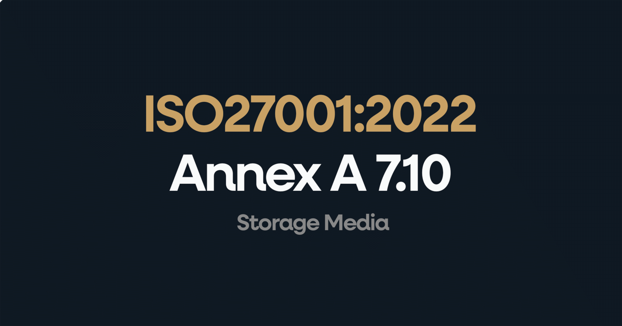 Iso 10 ISO 27001 Annex A 7.10: How to pass the audit
