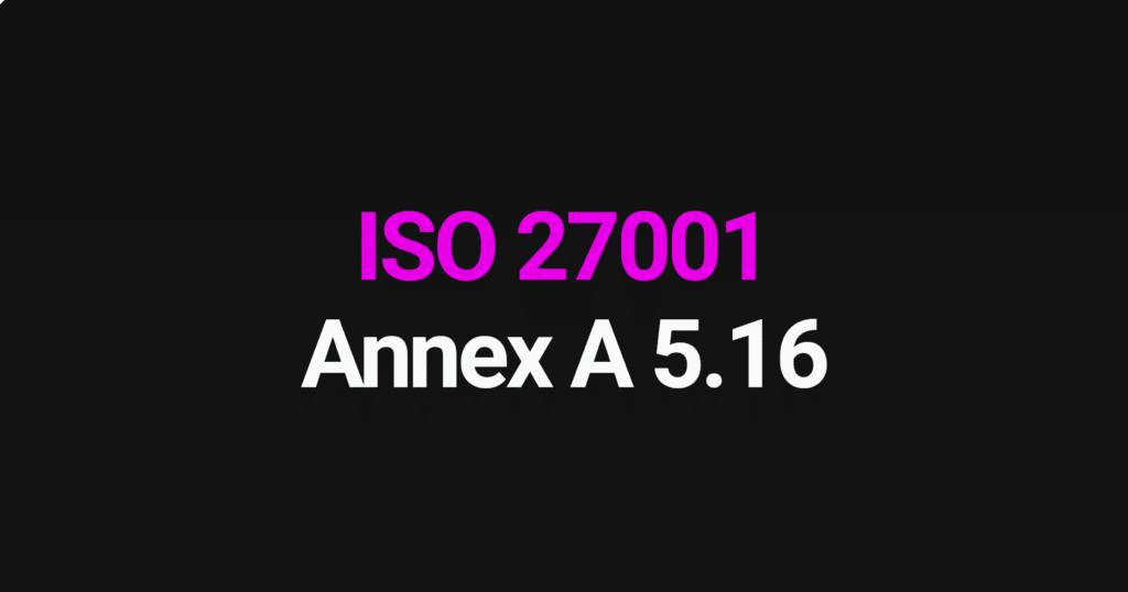 ISO 27001 Annex A 5.16
