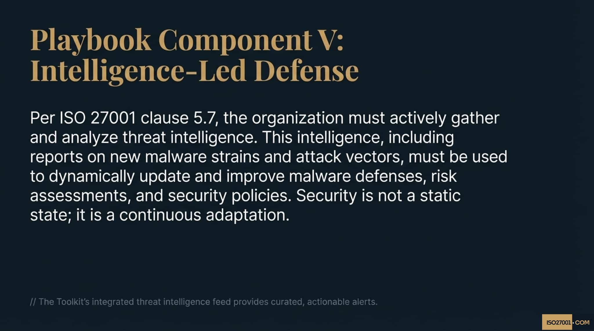 ISO 27001 Annex A 8.7 Protection Against Malware and Threat Intelligence