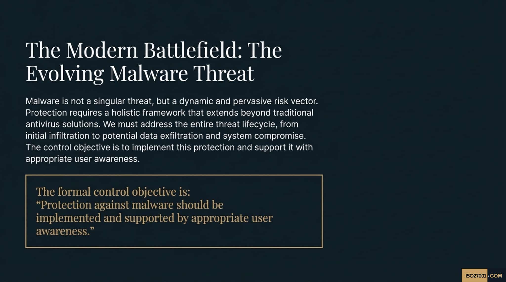 Why you need ISO 27001 Annex A 8.7 Protection Against Malware