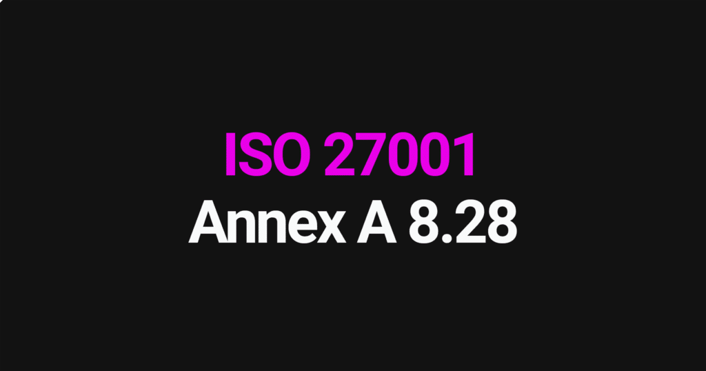 ISO 27001 Annex A 8.28